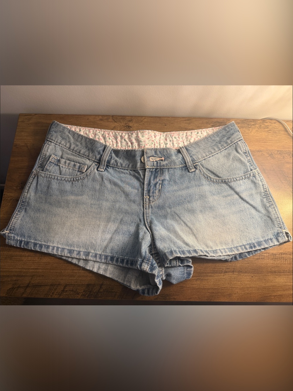 Hollister Light Blue Denim Jean Shorts